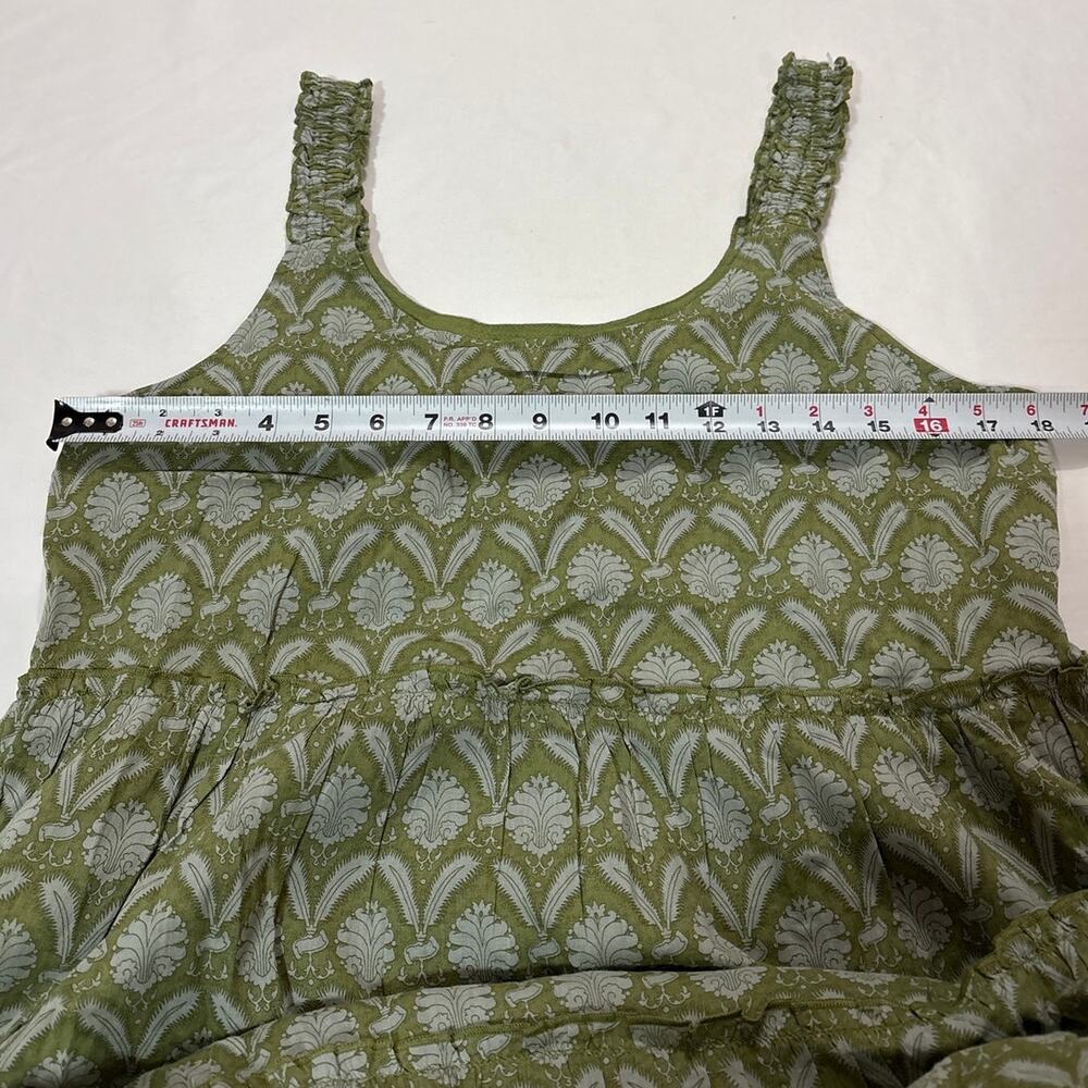Natural Life Women’s Medium Adele Midi Dress Green Floral Boho Ethereal Girly - Picture 8 of 9